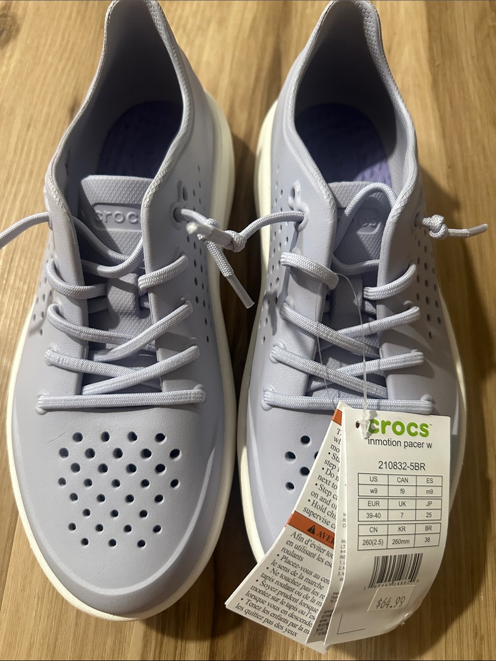 CROCS LiteRide Women’s Sneakers in Light Lavender